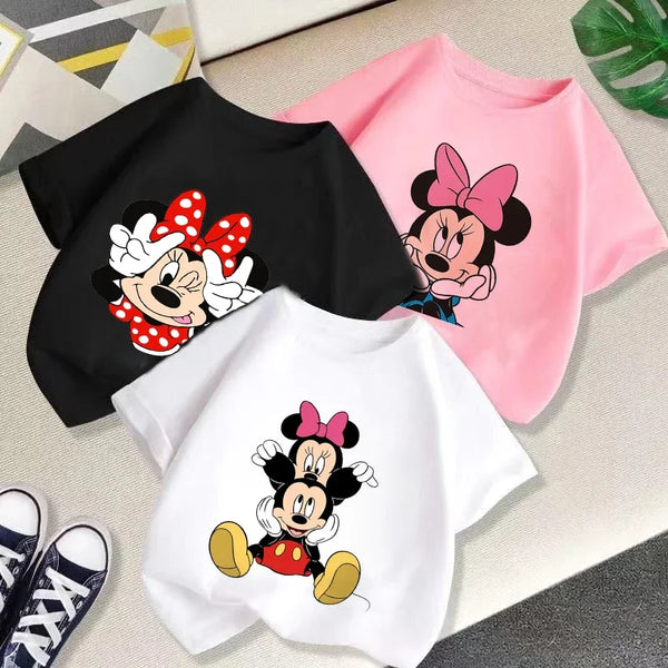 Disney Mickey & Minnie T-Shirt – Soft, cute, and perfect for summer fun!