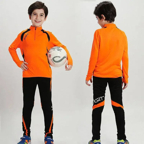 Kids' Sports Tracksuit – Cozy sweatshirt and pants, perfect for autumn sports!