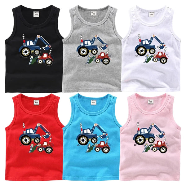 Kids' Cartoon Camisole – Soft, sleeveless, and perfect for summer fun!