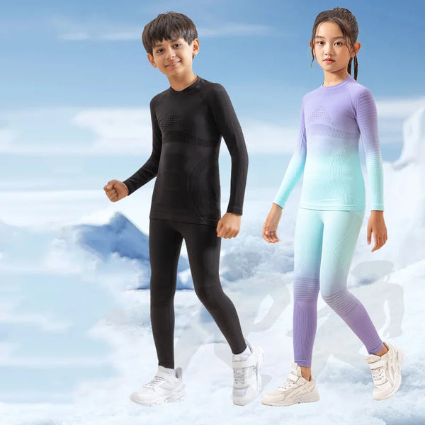 Children Kids Boy Girl Conmproression Skiing Underwear Set Fitness Gym Ski Snowboarding Sport Running Yoga Exercise Suit B285